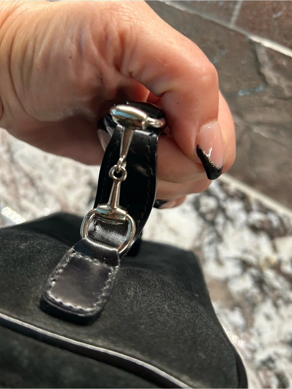 Gucci RARE Tom Ford Era Suede Horsebit Men's Toiletry Travel Case